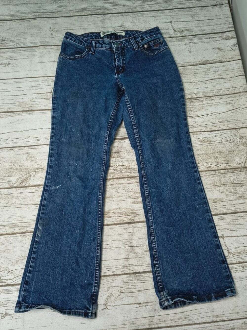 Harley-Davidson Womens Bootcut Stretch Denim Jeans Size 2P Made in Canada